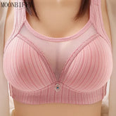 Women's Large Size Wireless Bralette - Comfortable Mesh Underwear - Himpall